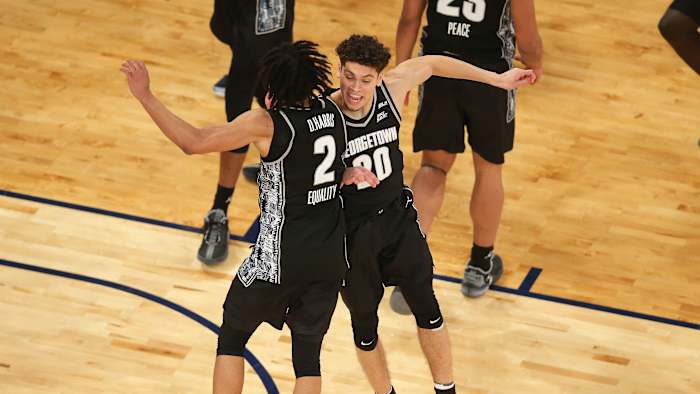 Georgetown celebrates its Big East tournament title